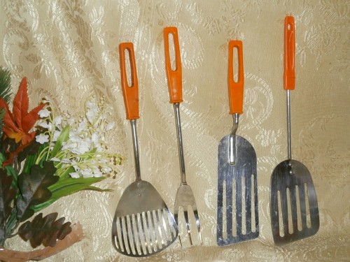 Vintage utensili cucina - vintage, inox