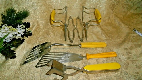 Vintage utensili cucina inox - utensili,